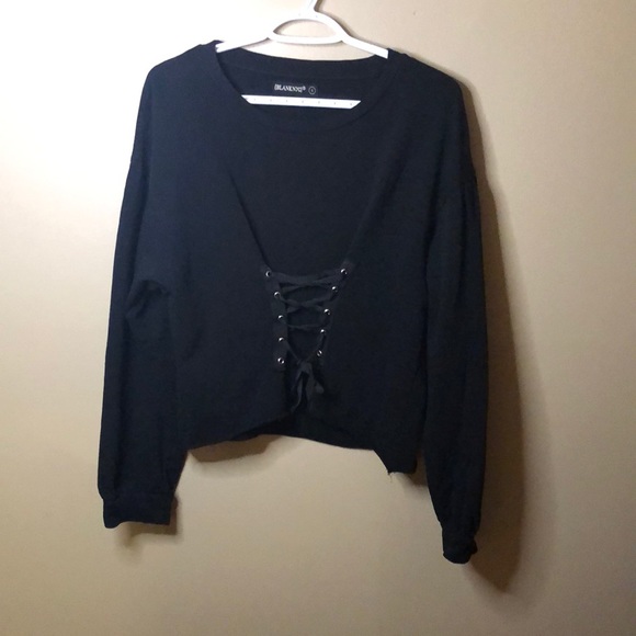 Blank NYC cropped corset sweater - Picture 1 of 6